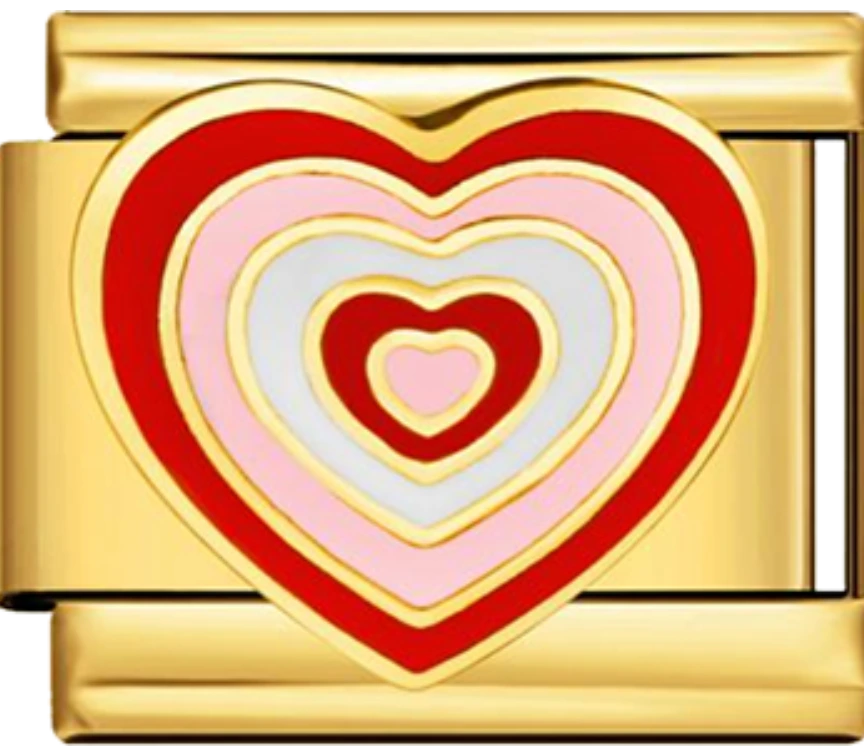 Red Multicolor Heart